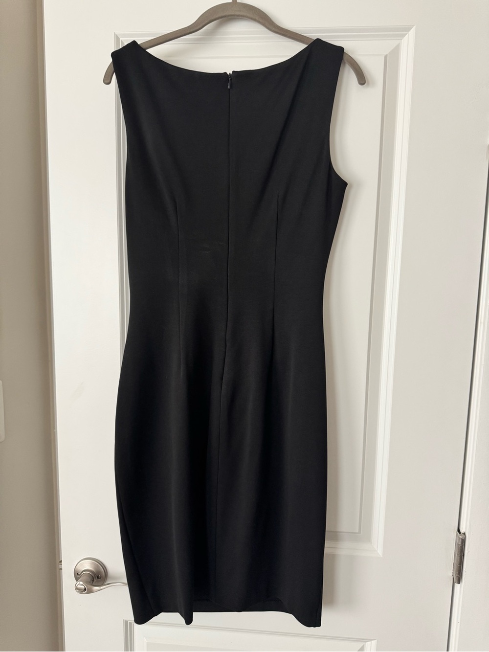 Cache Black Sleeveless Midi Sheath Dress